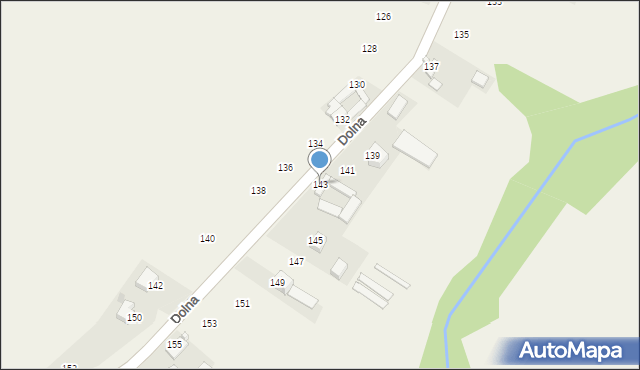 Szewna, Dolna, 143, mapa Szewna