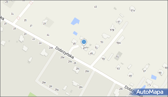 Szpetal Górny, Dobrzyńska, 47, mapa Szpetal Górny