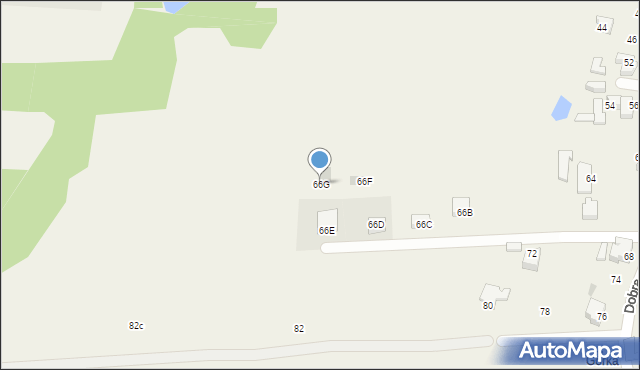 Targanice, Dobra, 66G, mapa Targanice