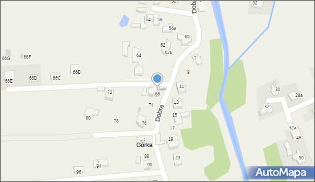 Targanice, Dobra, 70, mapa Targanice