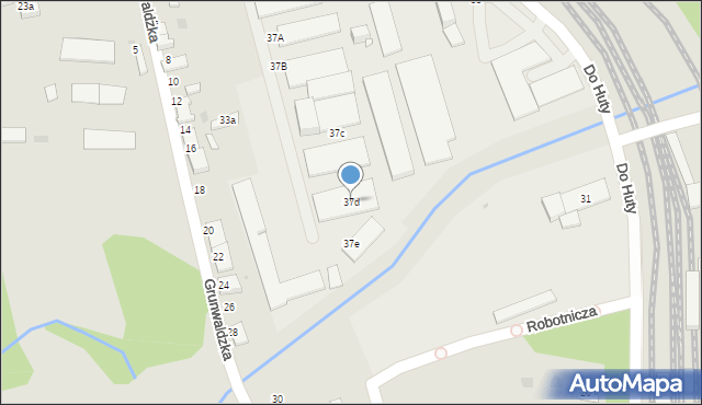 Tarnów, Do Huty, 37d, mapa Tarnów