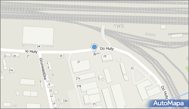 Tarnów, Do Huty, 39, mapa Tarnów