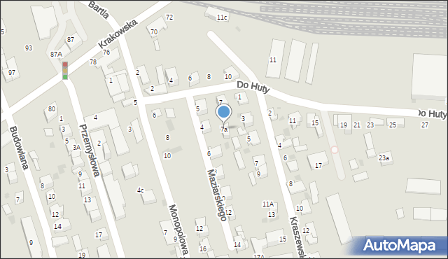 Tarnów, Do Huty, 7a, mapa Tarnów