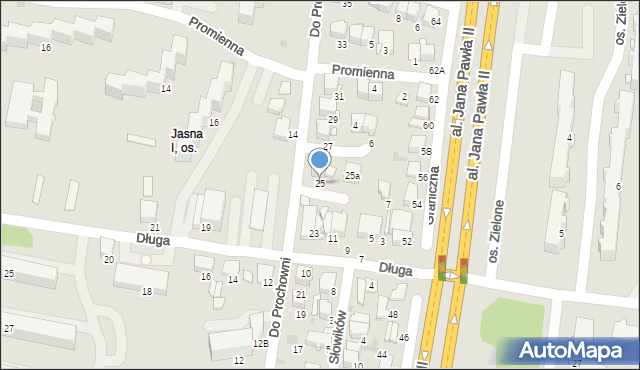 Tarnów, Do Prochowni, 25, mapa Tarnów