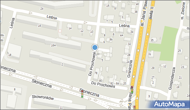 Tarnów, Do Prochowni, 5a, mapa Tarnów