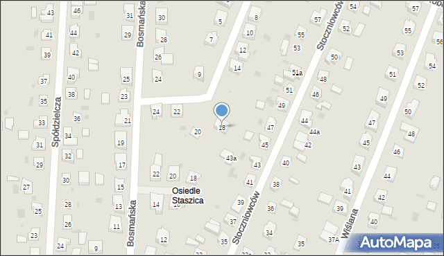 Tczew, Dokerów, 18, mapa Tczew
