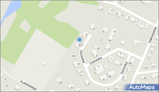 Tczew, Dominika Konstantyna, bp., 17, mapa Tczew