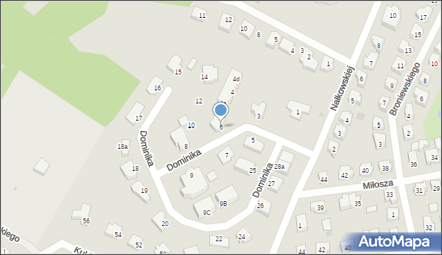 Tczew, Dominika Konstantyna, bp., 6, mapa Tczew