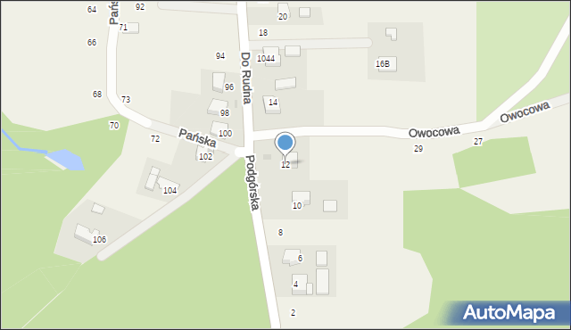 Tenczynek, Do Rudna, 12, mapa Tenczynek