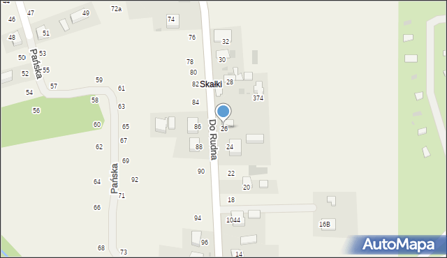 Tenczynek, Do Rudna, 26, mapa Tenczynek