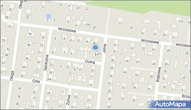 Tłuszcz, Dolna, 9, mapa Tłuszcz