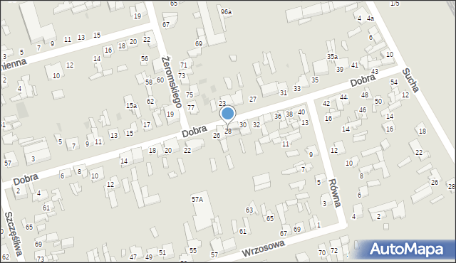 Tomaszów Mazowiecki, Dobra, 28, mapa Tomaszów Mazowiecki
