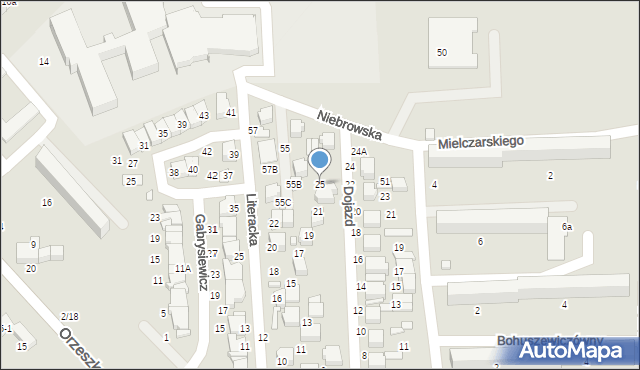 Tomaszów Mazowiecki, Dojazd, 25, mapa Tomaszów Mazowiecki