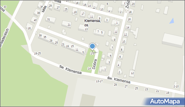 Toruń, Dobra, 1-3, mapa Torunia