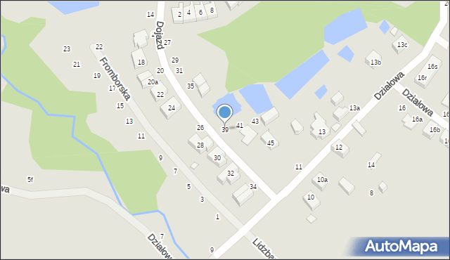 Toruń, Dojazd, 39, mapa Torunia