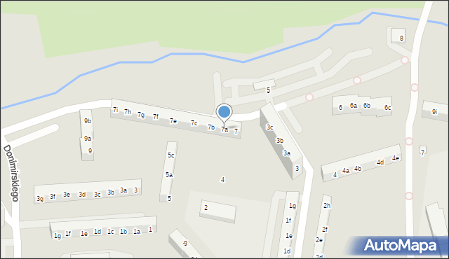 Toruń, Donimirskiego Teodora, 7a, mapa Torunia