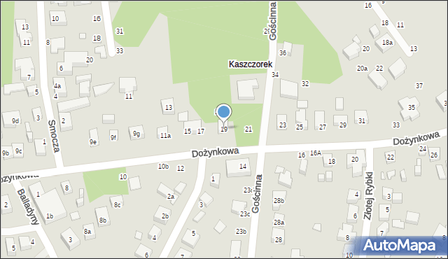 Toruń, Dożynkowa, 19, mapa Torunia