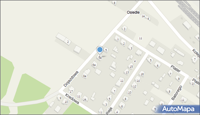 Trębaczew, Dojazdowa, 5a, mapa Trębaczew