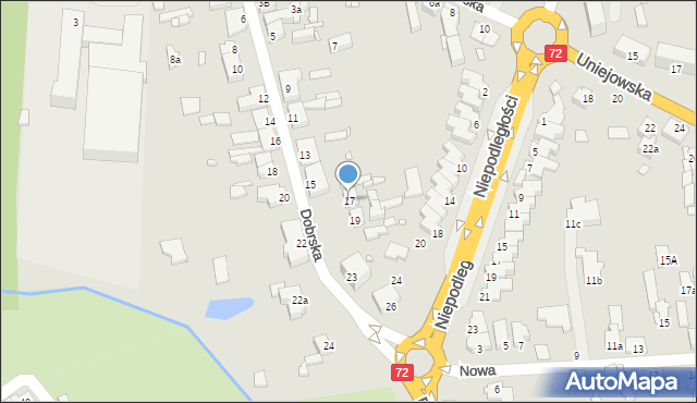 Turek, Dobrska, 17, mapa Turka