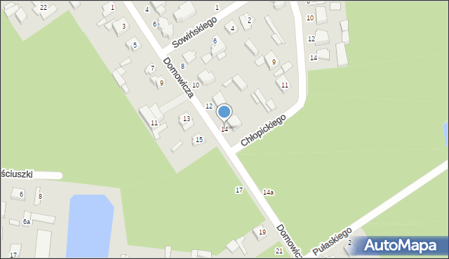 Tuszyn, Domowicza, 14, mapa Tuszyn