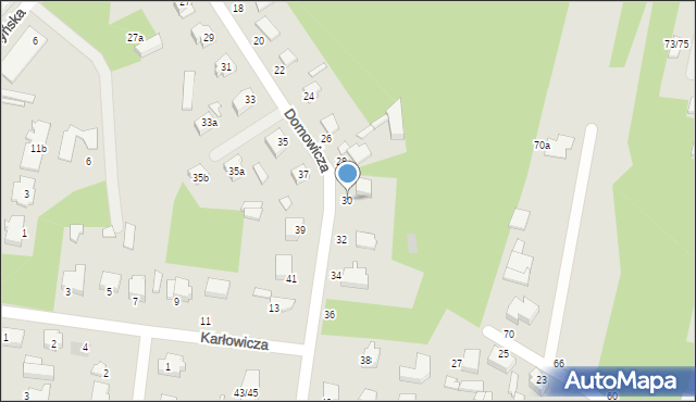 Tuszyn, Domowicza, 30, mapa Tuszyn