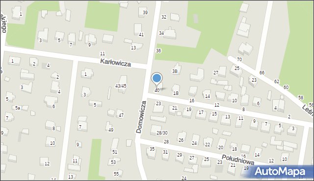 Tuszyn, Domowicza, 40, mapa Tuszyn
