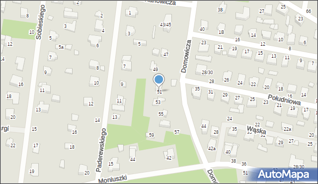 Tuszyn, Domowicza, 51, mapa Tuszyn