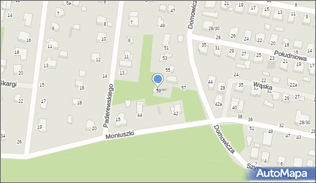 Tuszyn, Domowicza, 59, mapa Tuszyn