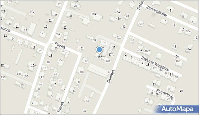 Tychy, Dołowa, 37C, mapa Tychów