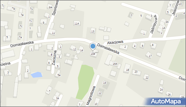 Tyniec Mały, Domasławska, 14a, mapa Tyniec Mały