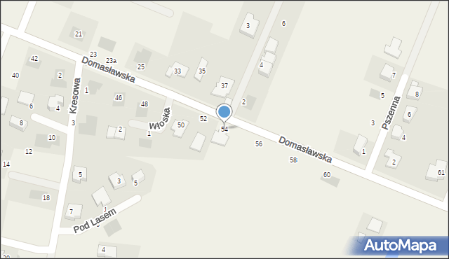 Tyniec Mały, Domasławska, 54, mapa Tyniec Mały