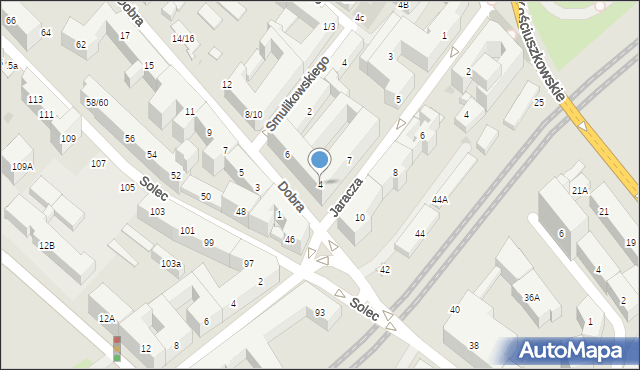 Warszawa, Dobra, 4, mapa Warszawy