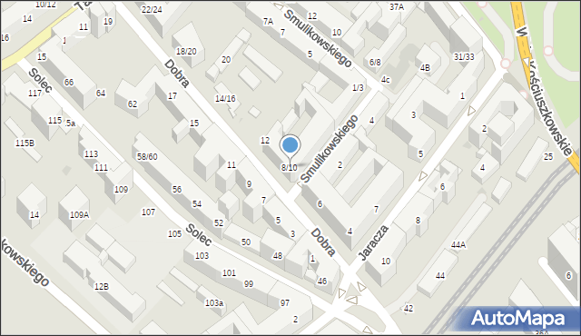 Warszawa, Dobra, 8/10, mapa Warszawy