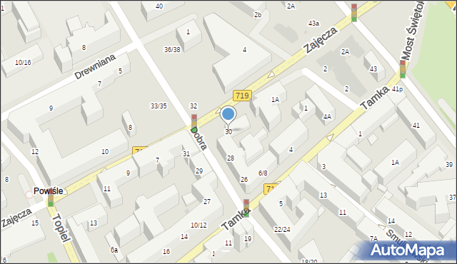 Warszawa, Dobra, 30, mapa Warszawy