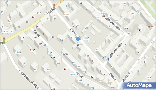 Warszawa, Dobra, 15, mapa Warszawy