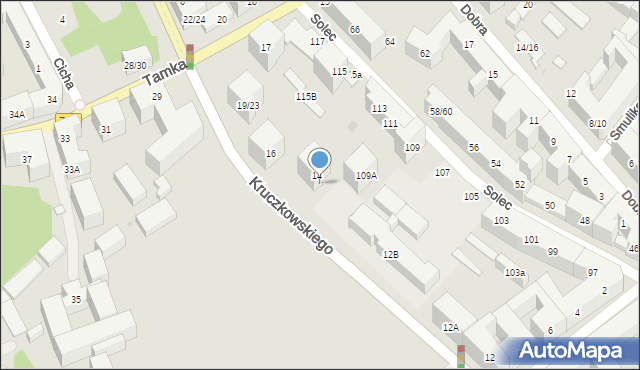 Warszawa, Dobra, 19k, mapa Warszawy