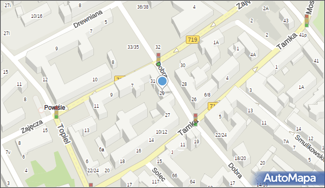 Warszawa, Dobra, 29, mapa Warszawy