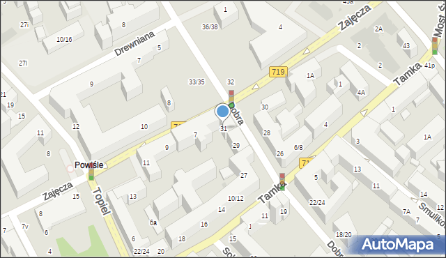 Warszawa, Dobra, 31, mapa Warszawy