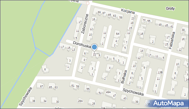 Warszawa, Dorohuska, 11, mapa Warszawy