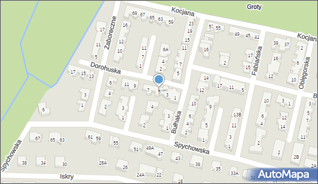 Warszawa, Dorohuska, 5, mapa Warszawy