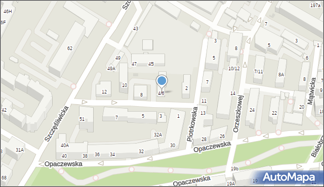 Warszawa, Dobosza, 4/6, mapa Warszawy