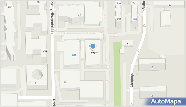 Warszawa, Domaniewska, 37A, mapa Warszawy