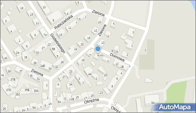 Warszawa, Domowa, 7, mapa Warszawy