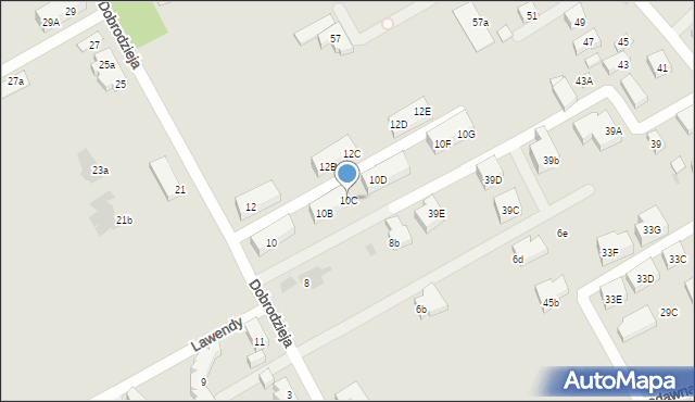 Warszawa, Dobrodzieja, 10C, mapa Warszawy