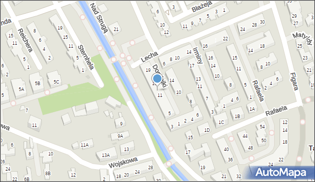 Warszawa, Dominiki, 13, mapa Warszawy