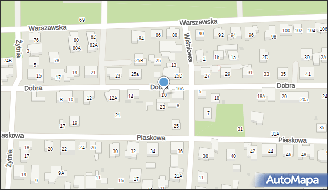 Warszawa, Dobra, 16, mapa Warszawy