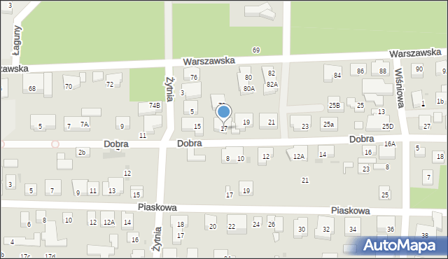 Warszawa, Dobra, 17, mapa Warszawy