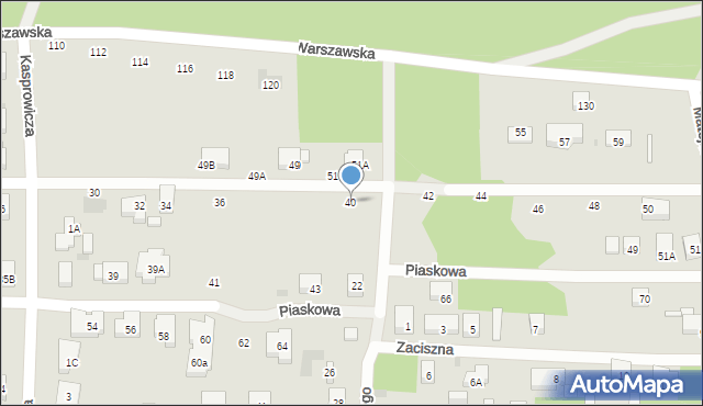 Warszawa, Dobra, 40, mapa Warszawy