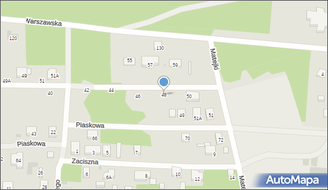 Warszawa, Dobra, 48, mapa Warszawy