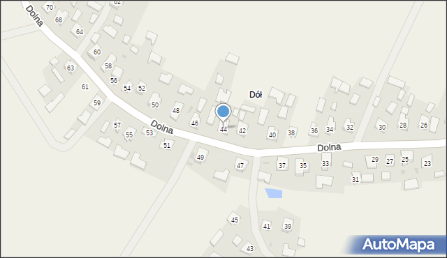Wiązownica, Dolna, 44, mapa Wiązownica